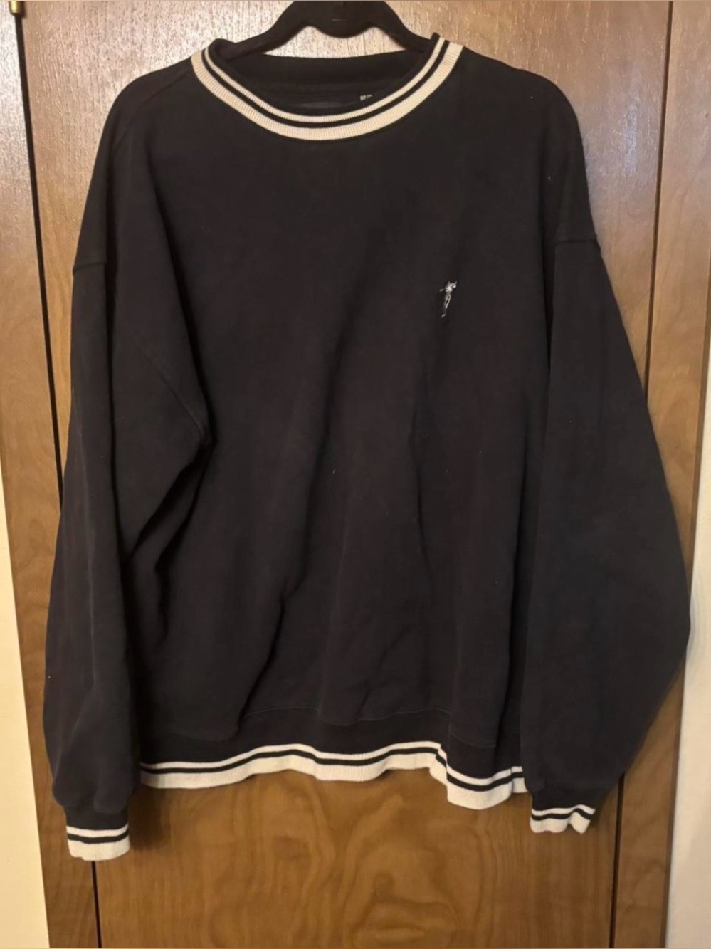 Fairway Outfitters Black and Beige Golf Crewneck Sweatshirt